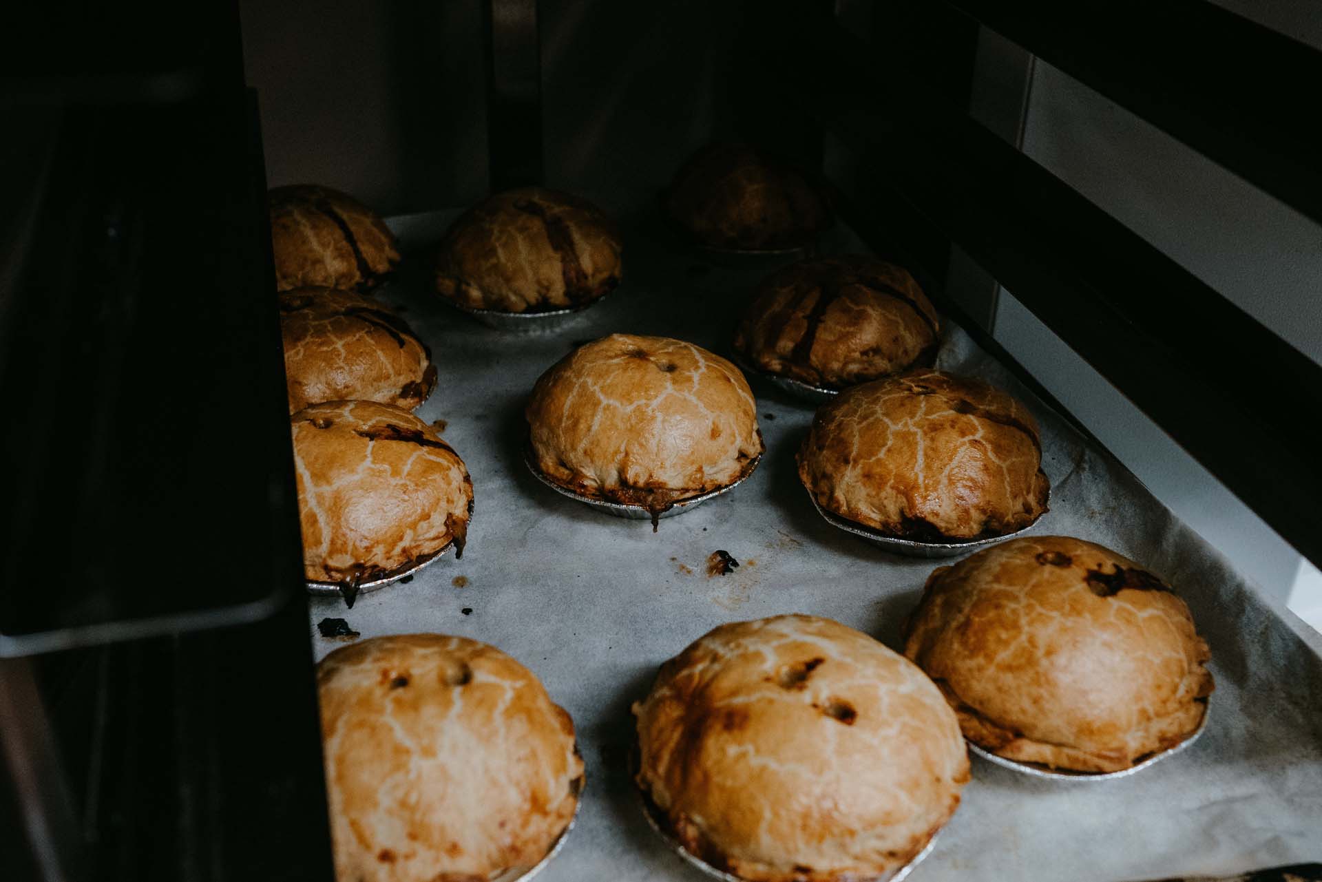 Pies in the oven - Lochinver Larder